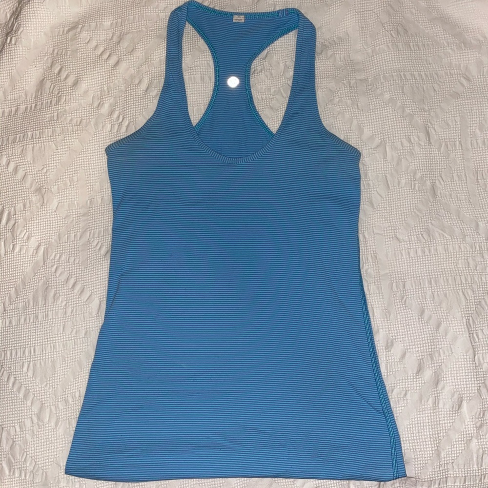 Blue Striped Lululemon Tank Top